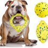 Inbelive Dog Balls Tennis Ball Toys Dog Toys for Aggressive Chewers Durable Teething Chew Toys Water Toy Fetch Balls for Large Medium Small Dog and Puppies (4 Balls)
