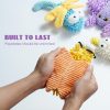 Inbelive Small Medium Dog Toys, Soft Fabric Squeaky Puppy Toys, Keep Dogs Busy, Plush Durable Stuffed Crinkle Pet Chew Toys for Medium, Small Puppy Dogs, Cute Pet Teething Toys, 5 Packs