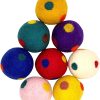 Inbelive Wool Ball Cat Toys, Eco Friendly Safe for Cats Ferrets and Small Animals, Safe Pet Balls for Indoor and Outdoor Use, (Extra Lg - Spiral)
