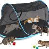Inbelive Cat Furniture Tent for Indoor and Outdoor Playpen Portable Cat Tunnels, Outdoor Kennel (2 Cube + 3-Way Tunnel)