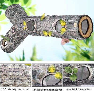 Inbelive Large Cat Tunnel, 3 Way Collapsible Tube with Peek Holes Cat Tunnels for Indoor Cats Interactive Maze Toy for Kitty Puppy Rabbits Ferrets Squirrels Guinea Pigs Chinchillas