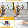 Inbelive 4 in 1 Cat Toys Rechargeable with 2000mAh Battery, Interactive Cat Toys for Indoor Cats, Track Balls Kitten Toy, Fluttering Butterfly, Electronic Whack a Mole for All Breeds