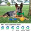 Inbelive Dog Chew Toys for Aggressive Chewers, 3 Pack Tough Dog Toys, Indestructible Dog Toys - Perfect for Medium & Large Breeds