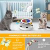 Inbelive 4 in 1 Cat Toys Rechargeable with 2000mAh Battery, Interactive Cat Toys for Indoor Cats, Track Balls Kitten Toy, Fluttering Butterfly, Electronic Whack a Mole for All Breeds