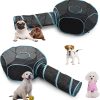Inbelive Cat Furniture Tent for Indoor and Outdoor Playpen Portable Cat Tunnels, Outdoor Kennel (2 Cube + 3-Way Tunnel)