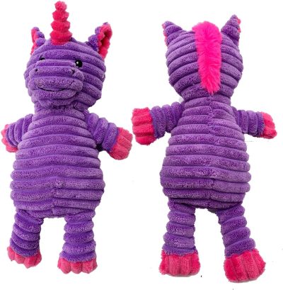 Inbelive 5 Pack Plush Toys Assortment Value Bundle Puppy Pet Mutt Squeak Toy for Medium Large Dogs