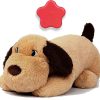 Inbelive Dog Heartbeat Toy for Puppy Anxiety Relief, Heartbeat Stuffed Animal Heartbeat Plush Toy for Small, Medium, and Large Dogs (Brown)