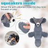 Inbelive 10 Pcs Dog Squeaky Toys No Stuffing Pet Toys Crinkle Dog Toy for Aggressive Chewers Plush Teething Puppy Squeak Toys Animals Chew Toys for Small Medium Large Pets, 10 Styles(Classic Style)