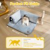 Inbelive Cat Tunnel Bed Indoor: Detachable Kitty Pet Play Tube - Washable Kitten Cave Mat with Ball Toys