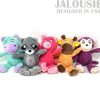 Inbelive 5 Pack Squeaky Plush Toys Assortment Value Bundle Puppy Pet Mutt Squeak Toy for Medium Large Dogs Made Tough for Aggressive Chewers