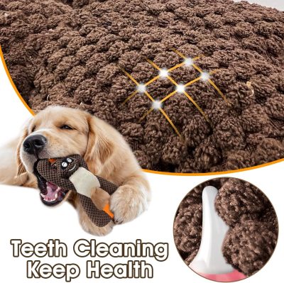 Inbelive Squeaky Dog Chew Toys for Aggressive Chewers, Dog Toys for Large Medium Small Breed Dog, Indestructible Tough Durable Dogs Toys Interactive Puppy Teeth Clean Natural Rubber(Raccoon & Zombie)