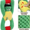 Inbelive Squeaky Dog Chew Toys for Aggressive Chewers, Dog Toys for Large Medium Small Breed Dog, Indestructible Tough Durable Dogs Toys Interactive Puppy Teeth Clean Natural Rubber(Raccoon & Zombie)