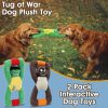 Inbelive Squeaky Dog Chew Toys for Aggressive Chewers, Dog Toys for Large Medium Small Breed Dog, Indestructible Tough Durable Dogs Toys Interactive Puppy Teeth Clean Natural Rubber(Raccoon & Zombie)
