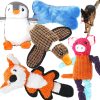 Inbelive 5 Pack Value Bundle Dog Toys Assortment Dog Plush Toys Dog Squeaky Toys Assortment Puppy Pet Mutt Dog Toy Dog Squeak Toy for Small Medium Large Dogs