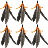 Inbelive Cat Feather Toys Refill Cat Wand Replacement Feathers, 16 PCS Cat Toy Feather Refills, Cat Wand Attachments Feathers for Cat Toys