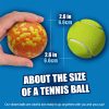 Inbelive Dog Balls, Indestructible Tennis Balls for Dogs, Durable Bouncy Dog Toy Balls for Aggressive Chewers, Interactive Dog Toys for Fetch Game, Lightweight Floating Dog Toys (4 Balls)