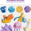 Inbelive Small Medium Dog Toys, Soft Fabric Squeaky Puppy Toys, Keep Dogs Busy, Plush Durable Stuffed Crinkle Pet Chew Toys for Medium, Small Puppy Dogs, Cute Pet Teething Toys, 5 Packs