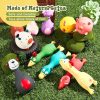 Inbelive 11 Pcs Dog Squeaky Toys Squeaky Latex Dog Toys Soft Chew Rubber Dog Toy Rubber Chew Toys for Dogs Assorted Animal Pet Toys Puppy Fetch Pet Interactive Play for Small and Medium Pets