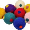 Inbelive Wool Ball Cat Toys, Eco Friendly Safe for Cats Ferrets and Small Animals, Safe Pet Balls for Indoor and Outdoor Use, (Extra Lg - Spiral)