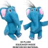 Inbelive 5 Pack Tough Layer Plush Dog Toys Assortment Value Bundle Dog Squeaky Toys Assortment Puppy Pet Mutt Dog Toy Dog Squeak Toy for Medium Large Dogs